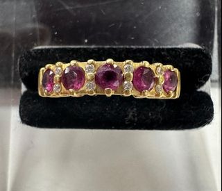 黃750相鑽石寶石戒指0.05ct64209640050179110