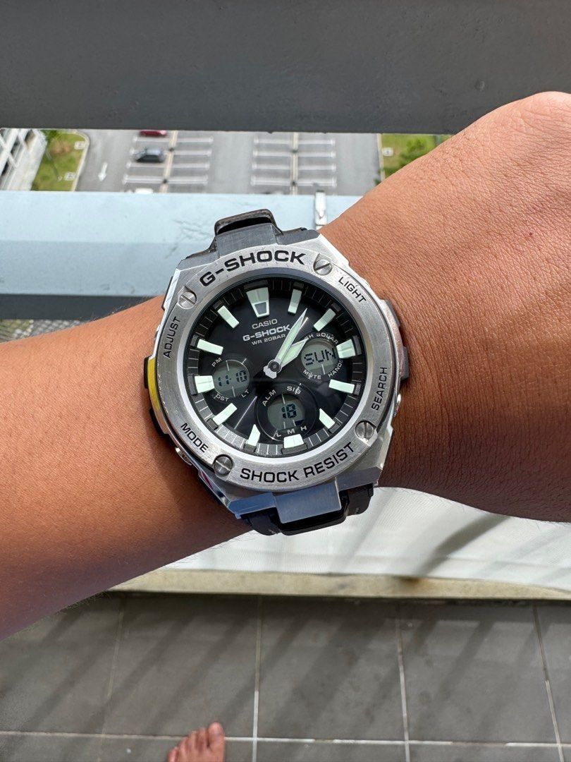 Leather strap g shock new arrivals