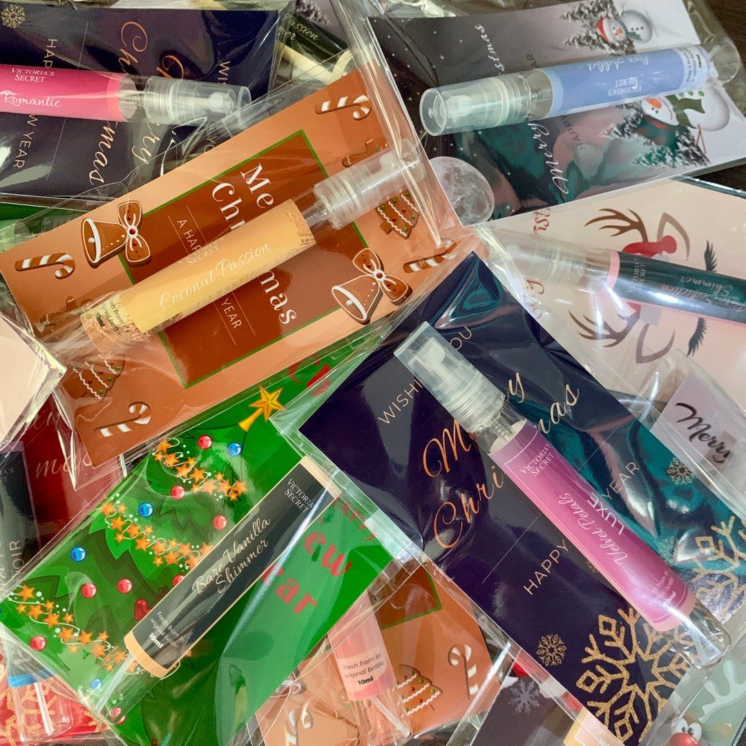 CHRISTMAS GIVEAWAYS (Category: Fragrance & Deodorants) located in Cavite. Submitted by Cheapips (Listing ID 1337427382, Image 2). Description: 🎄CHRISTMAS GIVEAWAYS 🎄 10ml Decant Perfume w/packaging Bath & Body Works ₱56 each Dear Body ₱46 each Victoria's Secret ₱66 each Elizabeth Arden ₱63 each Ariana Grande ₱76 each Adidas for Men ₱76each 💯 Original | Authentic | Legit 💯 Cute & Presentable 💯 Onhand & Ready to ship 🛵 Same day delivery via L