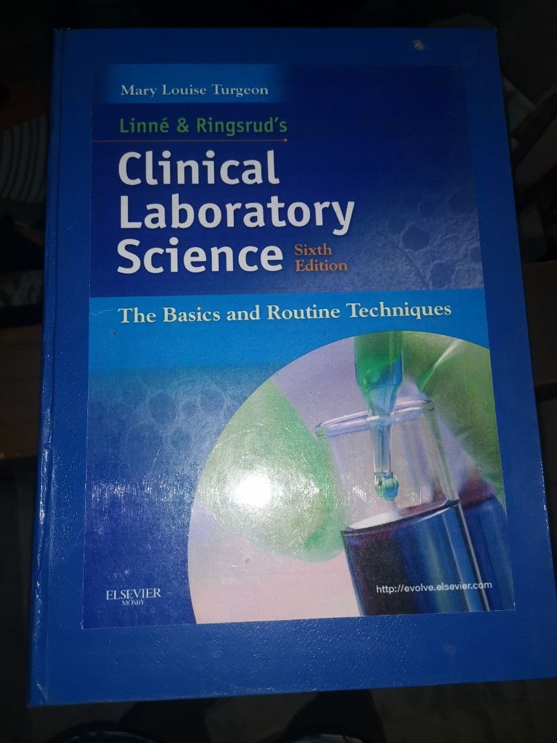 Clinical Laboratory Science 6th Ed Turgeon (Category: Textbooks) located in Valenzuela. Submitted by cesellsout (Listing ID 1337523240, Image 1). Description: 📣 For Sale: Clinical Laboratory Science Turgeon 6th ed Reprint po ito pdf Mura na po ito compare magpaprint na colored 2pesos/page + hard bound RFS: emptying shelf po shipping via J&T, lalamove muna po MOP: Gcash, cash, bdo/bpi Please feel free to chat for more info. Salamat po 😃.
