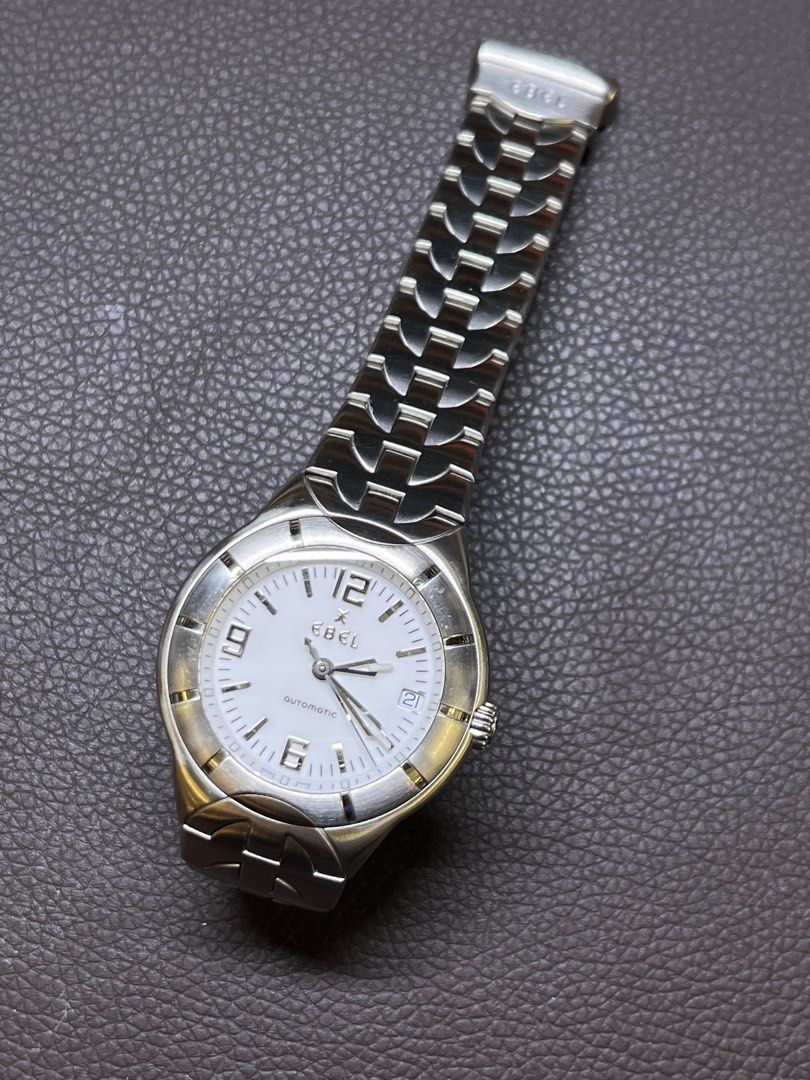 Ebel Type E （分類：手錶）位於 Hong Kong。 由 na_ha 提交（商品編號 1336876554，圖片 1）。簡介： 38mm淨錶白面，有明顯使用痕跡。。