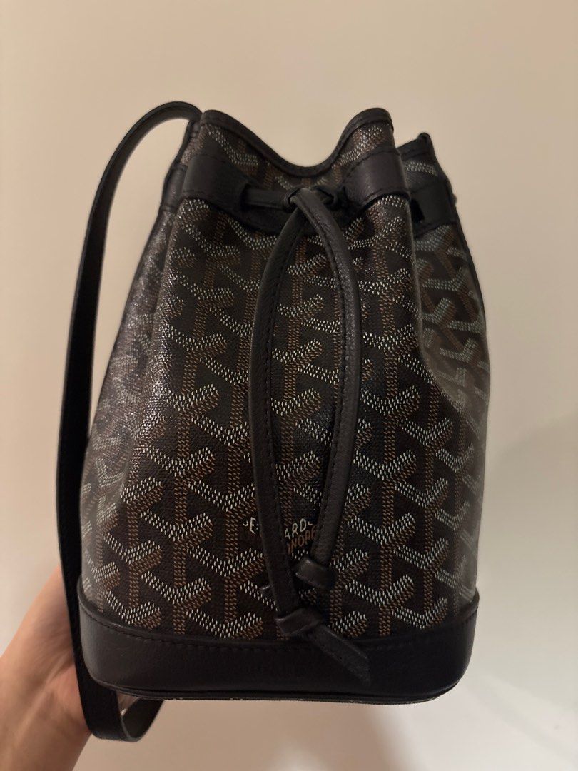 Goyard bucket bag水桶包Sac seau petit flot pm noir 有單！不議價(已