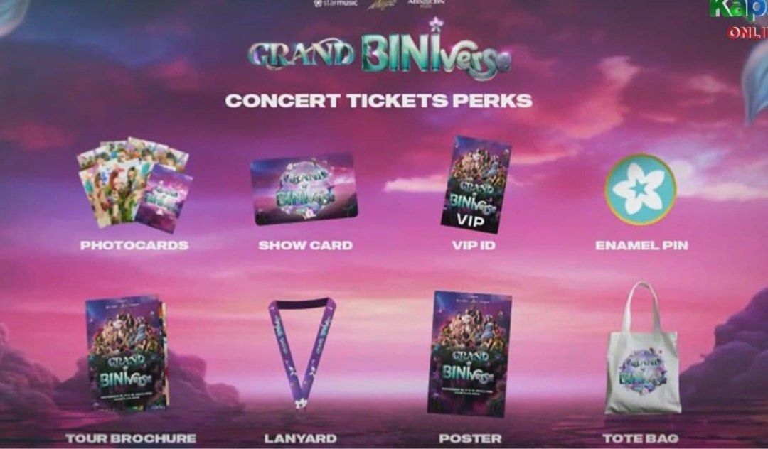 Grand Biniverse GBV VIP Perks (Category: Events Tickets) located in Quezon City. Submitted by wandacosmo (Listing ID 1337564119, Image 1). Description: For bidding, extra lang po kasi I attended the concert twice. Includes ALL perks. .