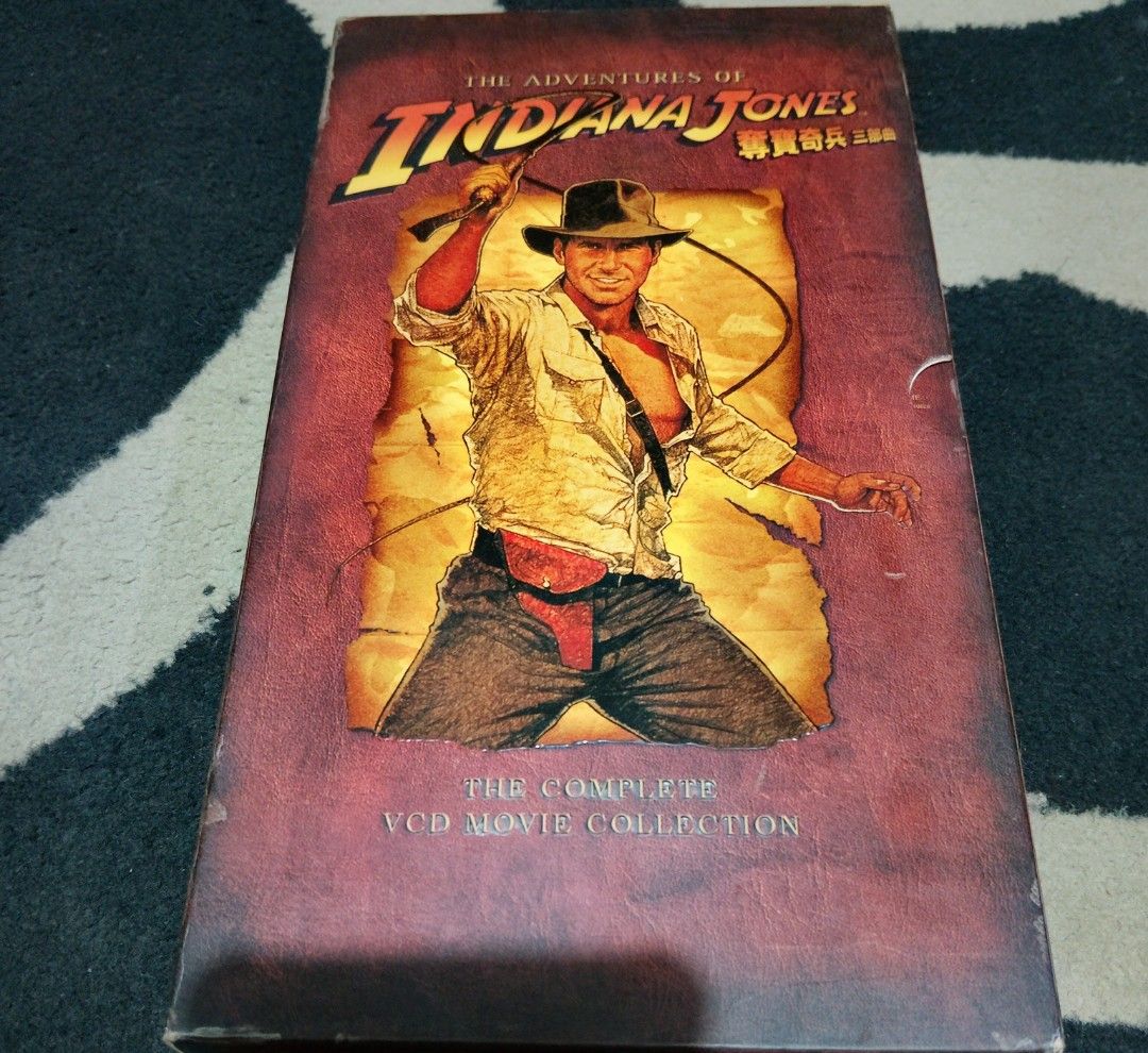 indiana jones box set (Category: CDs & DVDs) located in Manila. Submitted by boyhet.thrift15 (Listing ID 1337568074, Image 1). Description: collectors edition (indiana jones vcd movies box set) gud condition selling 600.