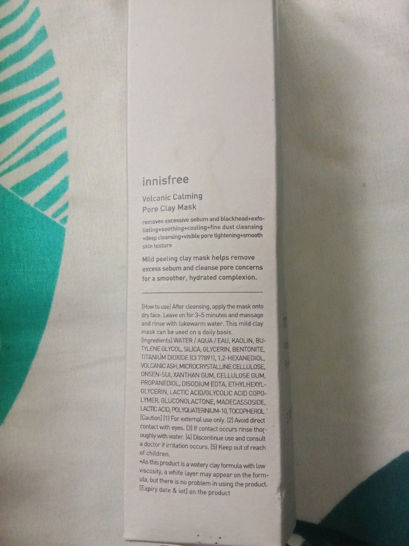 Innisfree Volcanic Calming Pore Clay Mask (Category: Face Care) located in Dagupan City. Submitted by allkinds.ph (Listing ID 1337414408, Image 2). Description: New Innisfree Volcanic Calming Pore Clay Mask. #labusell From US!...