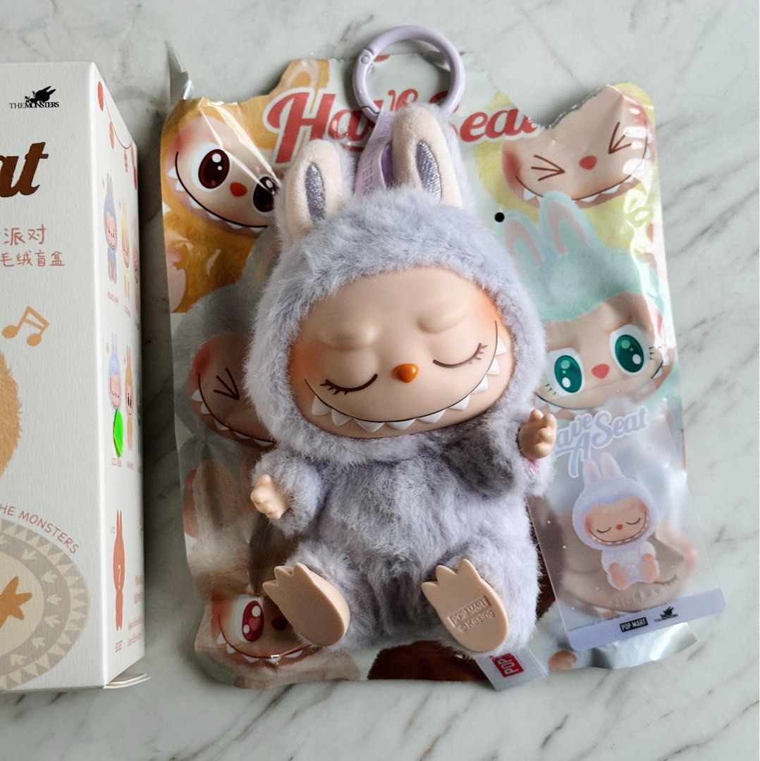 Labubu B2 Have a Seat - ZIZI (Category: Designer & Blind Box Toys) located in Quezon City. Submitted by mjcong (Listing ID 1337485703, Image 3). Description: Guaranteed Authentic 💯 Complete with box, plastic pouch & character card No issues Comes with a set of clothes (hat & romper) FYI: cut the long label at the bottom cause I find it too long..