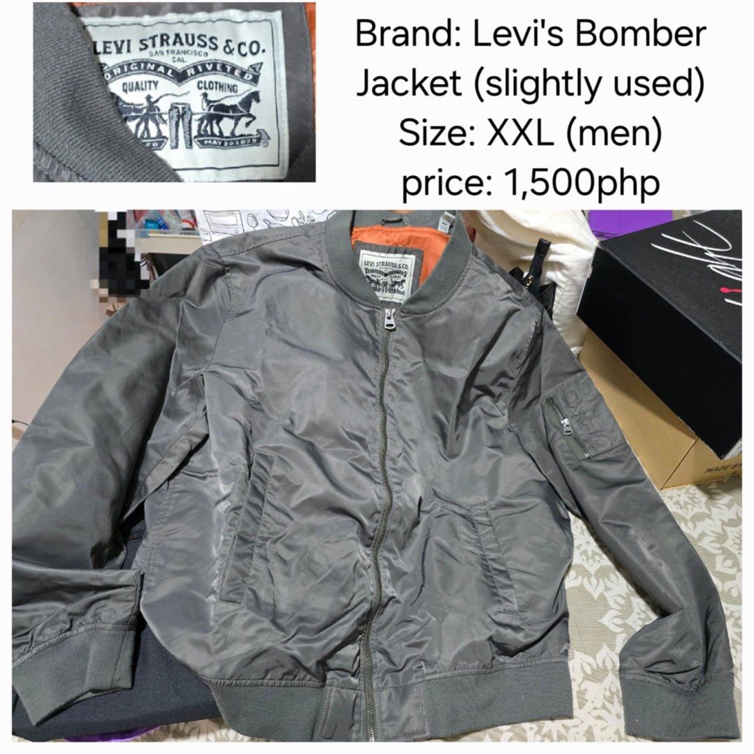 Levi’s Bomber jacket (Category: Activewear) located in Quezon City. Submitted by cbdla6309172 (Listing ID 1337535467, Image 1). Description: .