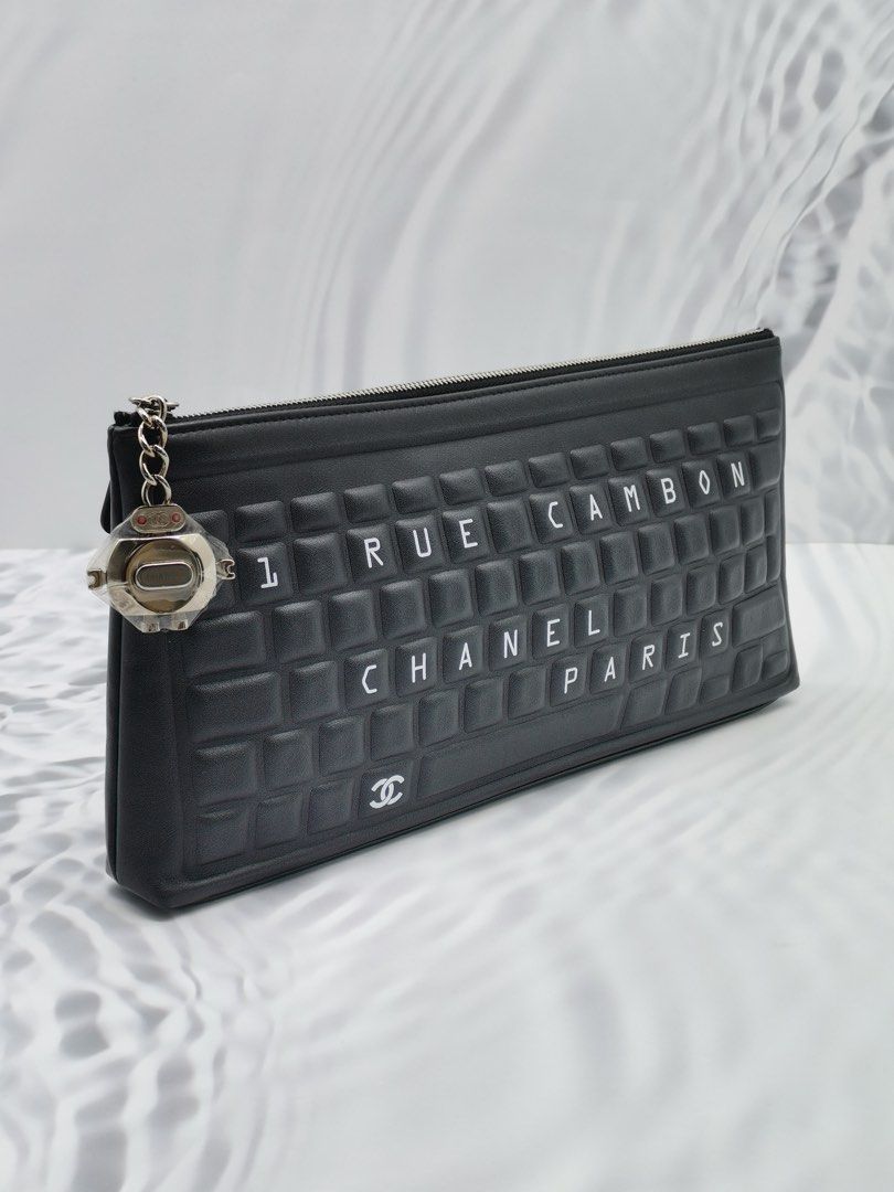 Chanel keyboard clutch on sale