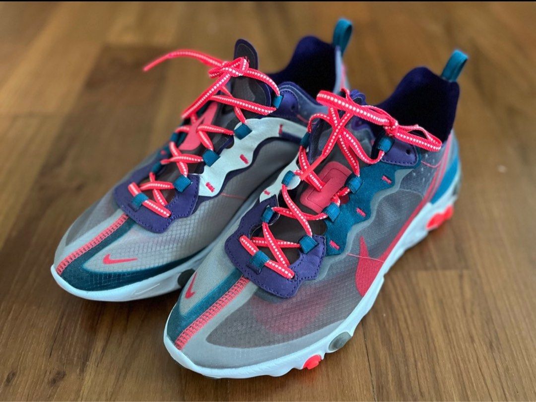 Like New Nike React Element 87 Red Orbit Sail Men s Fashion Footwear Sneakers on Carousell