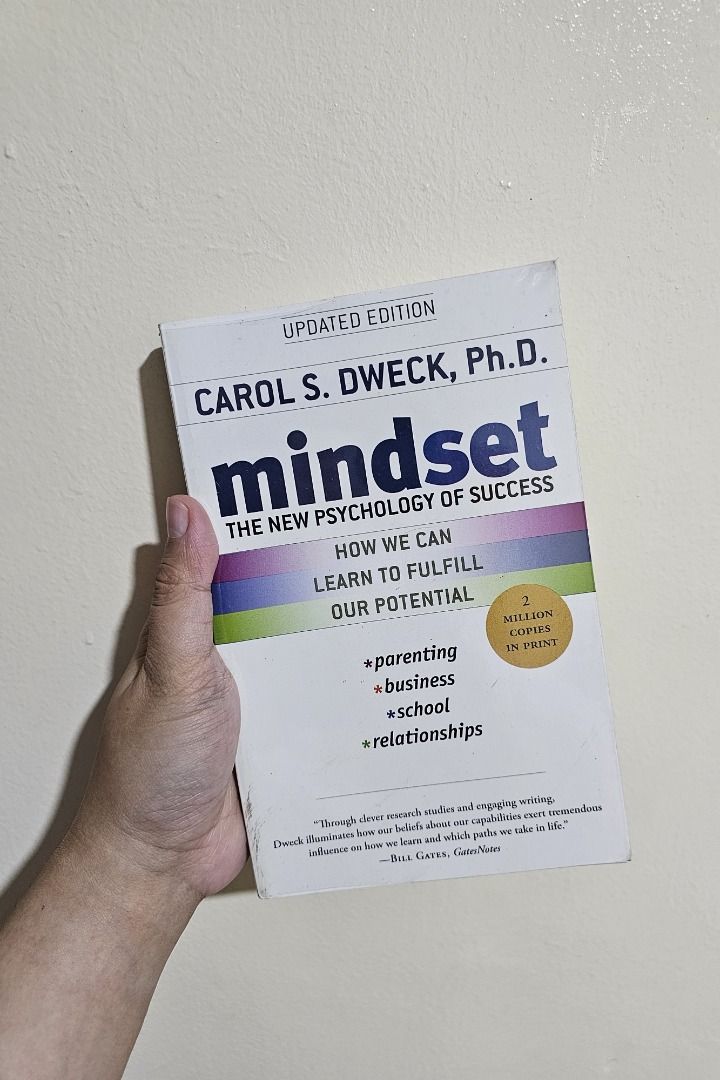 Mindset by Carol Dweck (Paperback – PRE-LOVED) (Category: Storybooks) located in Bacoor. Submitted by azeyl.ya (Listing ID 1337535496, Image 1). Description: Mindset by Carol Dweck (Paperback – PRE-LOVED) 📚Good as new. 📚RFS: To make space for new books. 📚Please message me for inquiries. Thanks! :) ✨️MOP: GCash 📍Location: Bacoor, Cavite 🚚 MOD: GoGo Xpress, JT.
