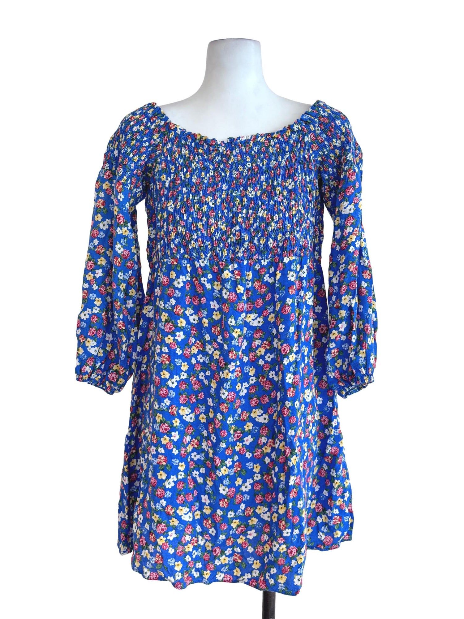 New look blue floral dress shop