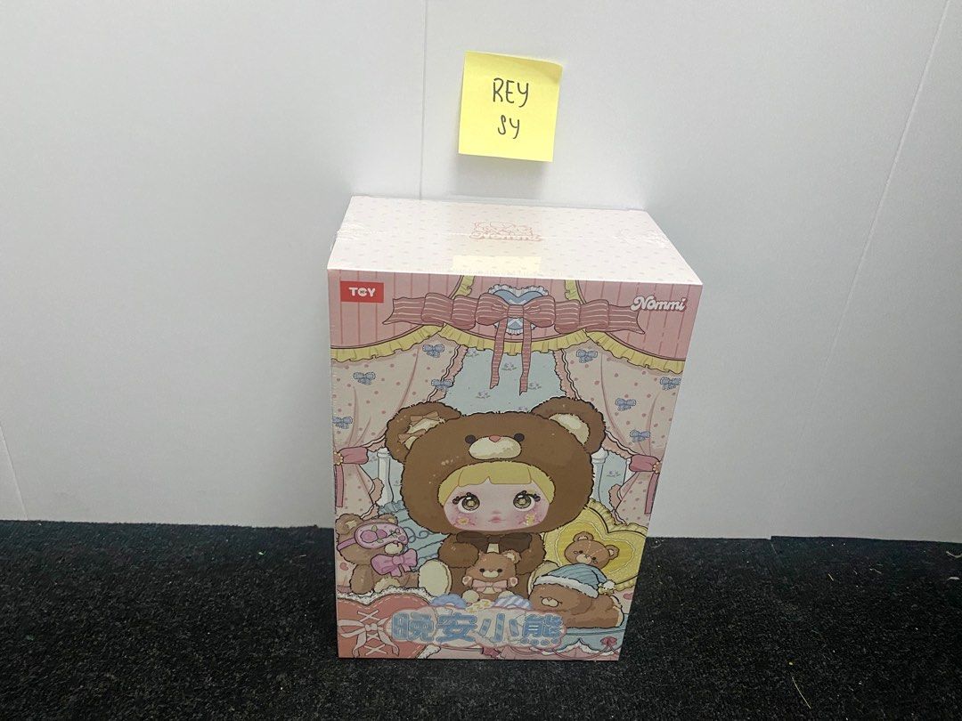 Nommi Good Night Bear 400% Series Plush Blind Box (Category: Plushies & Soft Toys) located in Manila. Submitted by reysyzz (Listing ID 1337482976, Image 1). Description: Nommi Good Night Bear 400% Series Plush Blind Box ✧ All items are brand new and unopened ₱2700 single box ONLY LOC: Binondo, Manila MOP: Gcash or Bank Transfer MOD: Lalamove or J&T PM for more queries 💞.