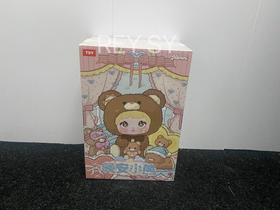 Nommi Good Night Bear 400% Series Plush Blind Box (Category: Plushies & Soft Toys) located in Manila. Submitted by reysyzz (Listing ID 1337482976, Image 2). Description: Nommi Good Night Bear 400% Series Plush Blind Box ✧ All items are brand new and unopened ₱2700 single box ONLY LOC: Binondo, Manila MOP: Gcash or Bank Transfer MOD: Lalamove or J&T PM for more queries 💞.