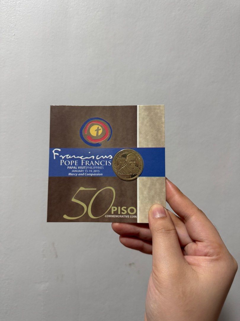 Pope Francis 50 peso coin (Category: Everything Else Others) located in Manila. Submitted by _smnthvr (Listing ID 1337518346, Image 1). Description: .