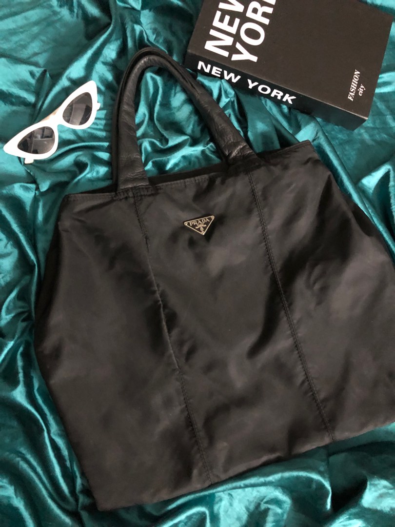 Prada Black Nylon Tote Bag main image 0