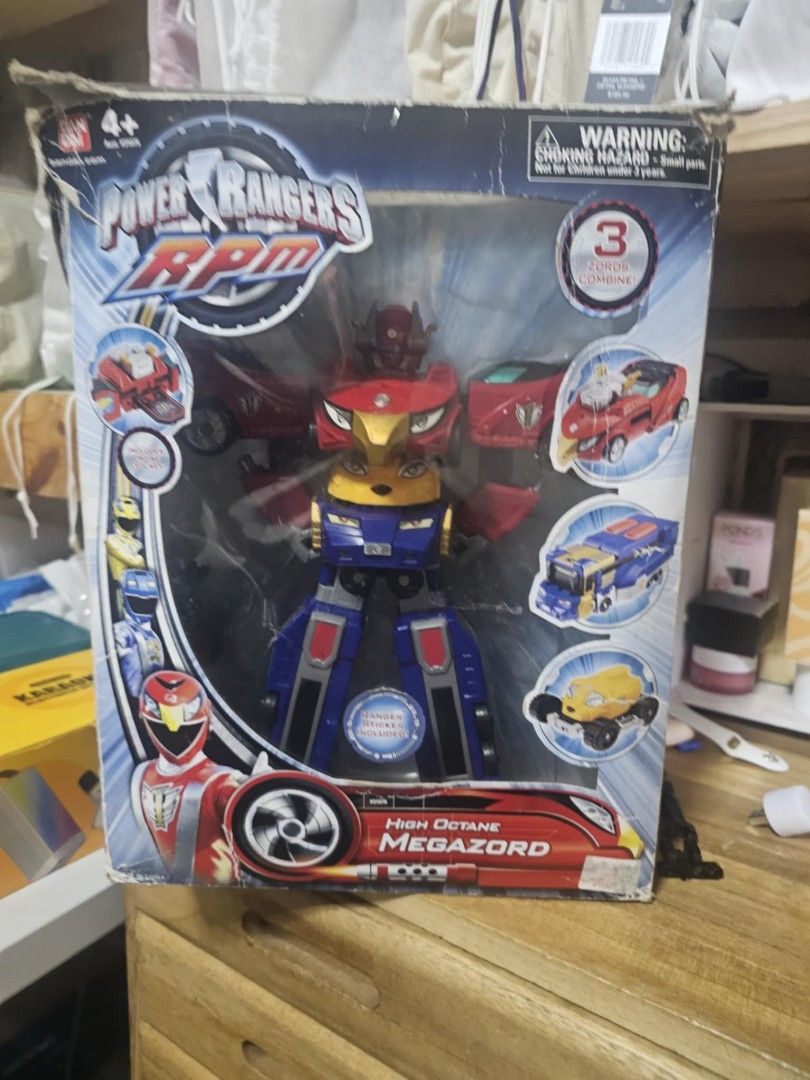 Rare toy power rangers high octane mega zhord original bandai collectors item (Category: Action & Battle Toys) located in Cabanatuan. Submitted by jeroboy345 (Listing ID 1337549356, Image 1). Description: decluttering not in a rush honest issue (minimal scratches barely noticeable, missing cell sword).