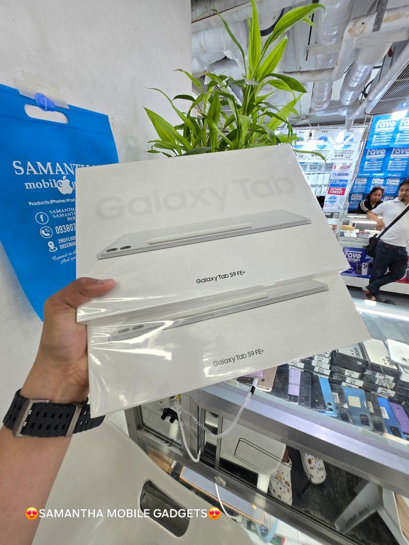 Samsung Galaxy Tab S9 FE Plus Wifi Only (Category: Android) located in Manila. Submitted by lenweltong05295 (Listing ID 1337484880, Image 1). Description: Samsung Galaxy Tab S9 FE Plus Wifi Only Brandnew Sealed with Warranty Onhand Stock.