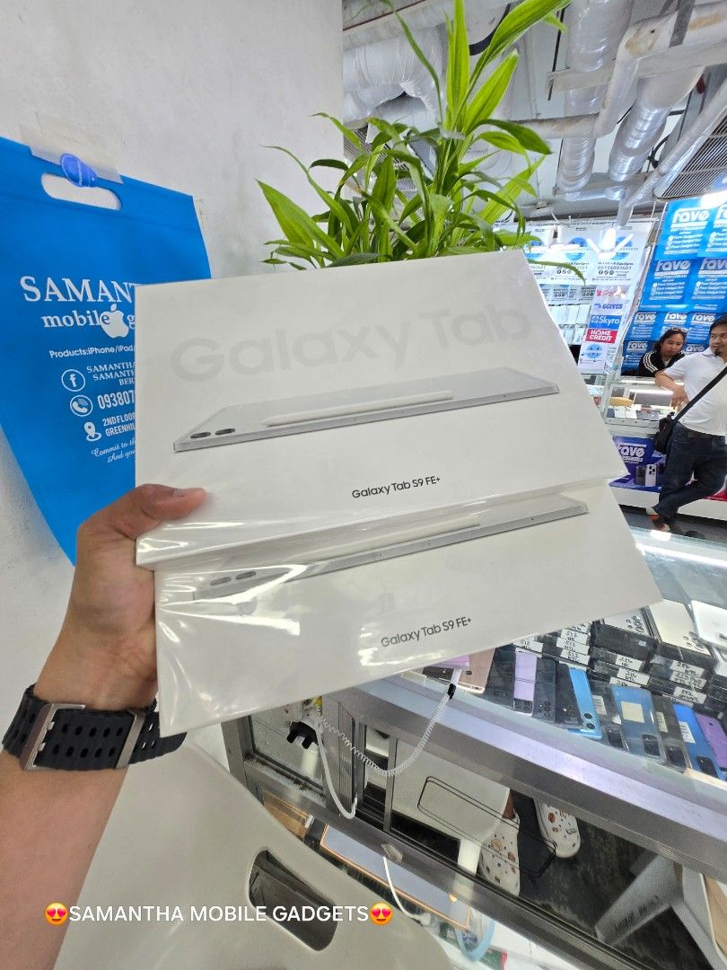 Samsung Galaxy Tab S9 FE Plus Wifi Only (Category: Android) located in Manila. Submitted by lenweltong05295 (Listing ID 1337484880, Image 2). Description: Samsung Galaxy Tab S9 FE Plus Wifi Only Brandnew Sealed with Warranty Onhand Stock.