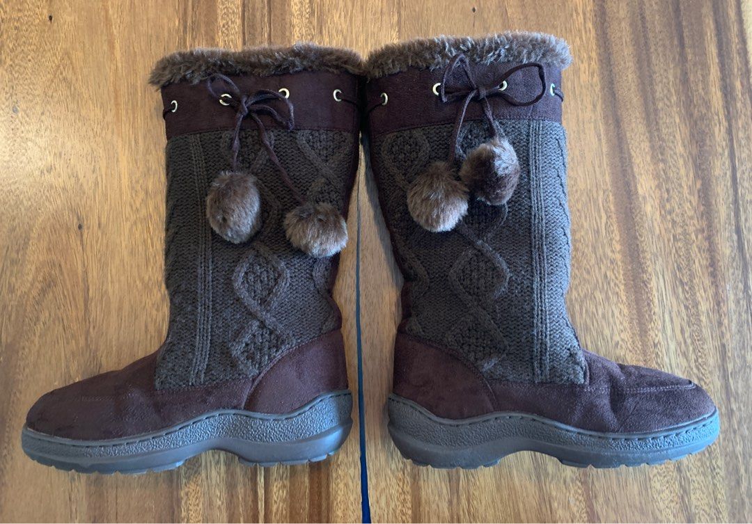 Tall fur lined winter boots hotsell