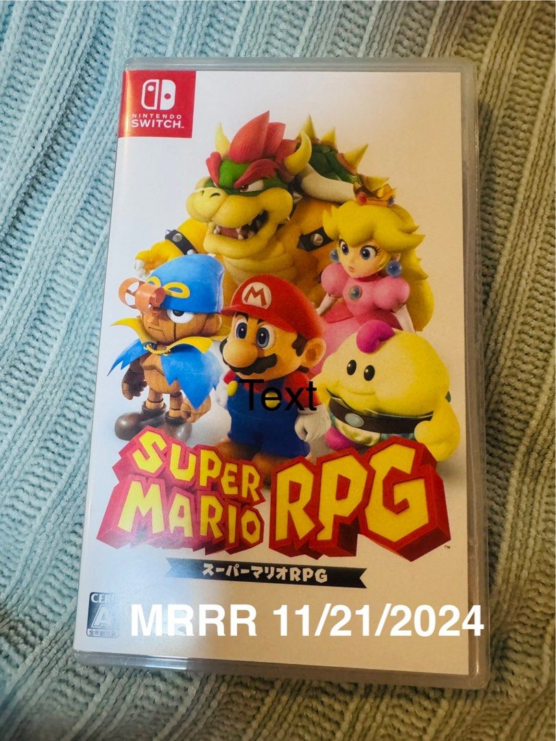 Super Mario RPG Nintendo Switch (Category: Nintendo) located in Paranaque City. Submitted by ish3lboi (Listing ID 1337511054, Image 1). Description: Purchase: orange app (Aug 2024) Japan version. Playable in English. Mop: gcash,seabank,gotyme,unionbank Mod: grab/lalamove shouldered by buyer Location: Parañaque .