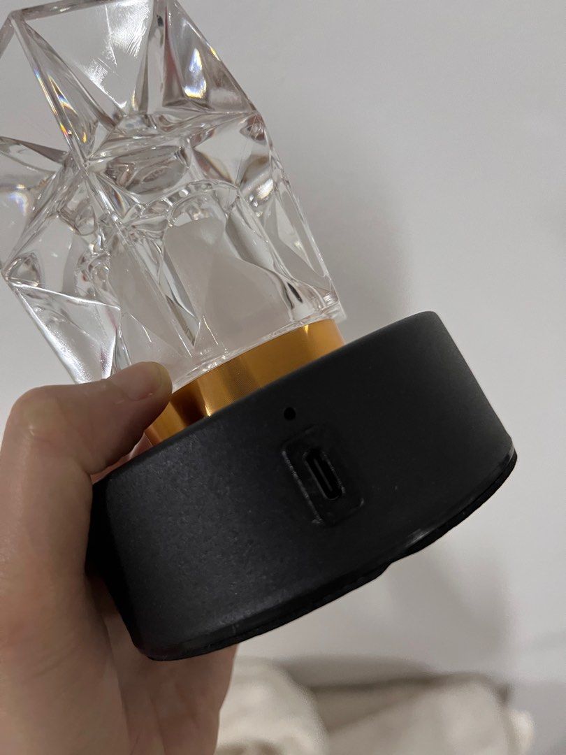 Table lighting centrepiece (Category: Other Home Decor) located in Singapore. Submitted by districtsoflove (Listing ID 1337542432, Image 2). Description: Used once for a dinner setup. Have more than 20 of these items. Guaranteed good condition. 2 different light settings. Chargeable using USB C. Very suitable for house decor or even parties/wedding decor. You can top up for delivery.