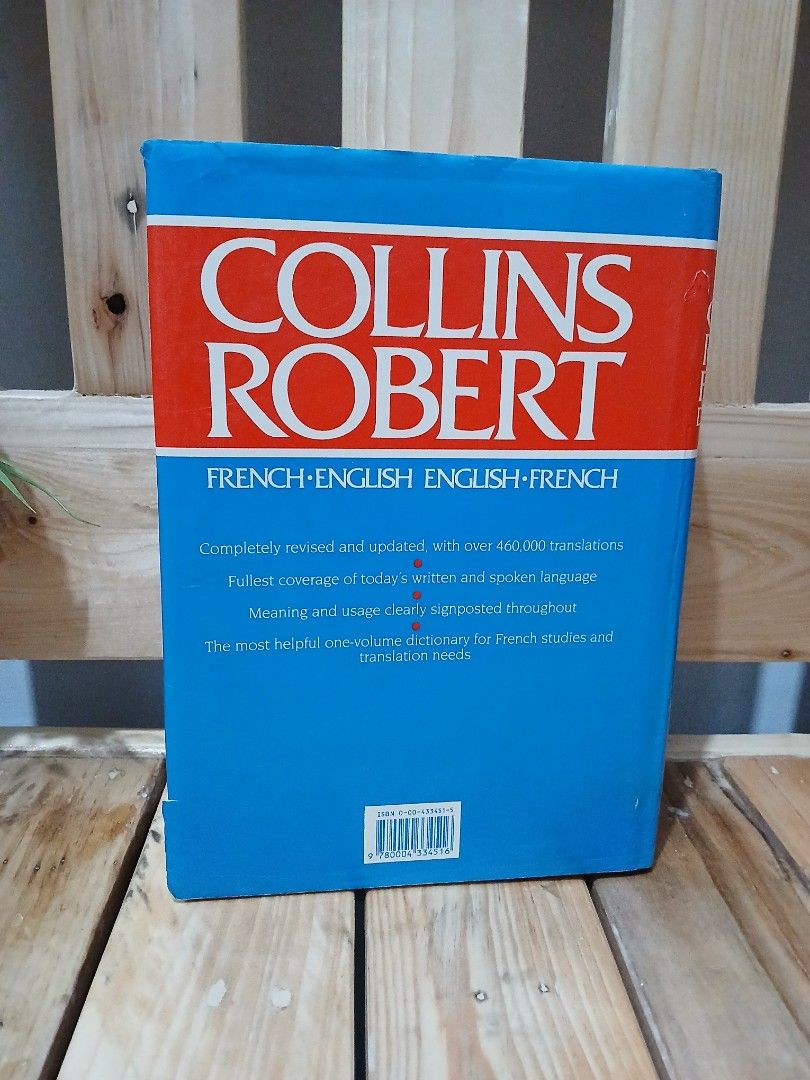 The Collins Robert French Dictionary (Category: Textbooks) located in Manila. Submitted by dories12d57986 (Listing ID 1337575323, Image 2). Description: •Big Hardbound/ Leatherbound •FRENCH•ENGLISH ENGLISH-FRENCH •The Most Comprehensive One-Volume Dictionary.