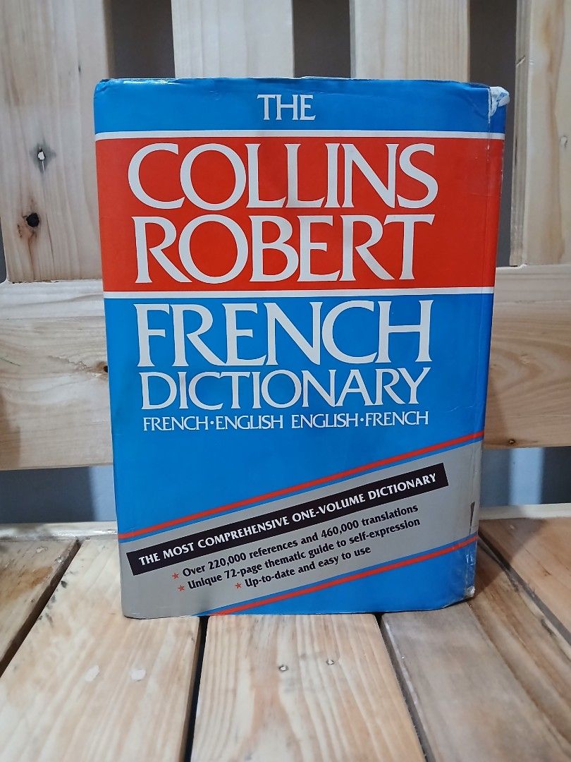 The Collins Robert French Dictionary (Category: Textbooks) located in Manila. Submitted by dories12d57986 (Listing ID 1337575323, Image 1). Description: •Big Hardbound/ Leatherbound •FRENCH•ENGLISH ENGLISH-FRENCH •The Most Comprehensive One-Volume Dictionary.