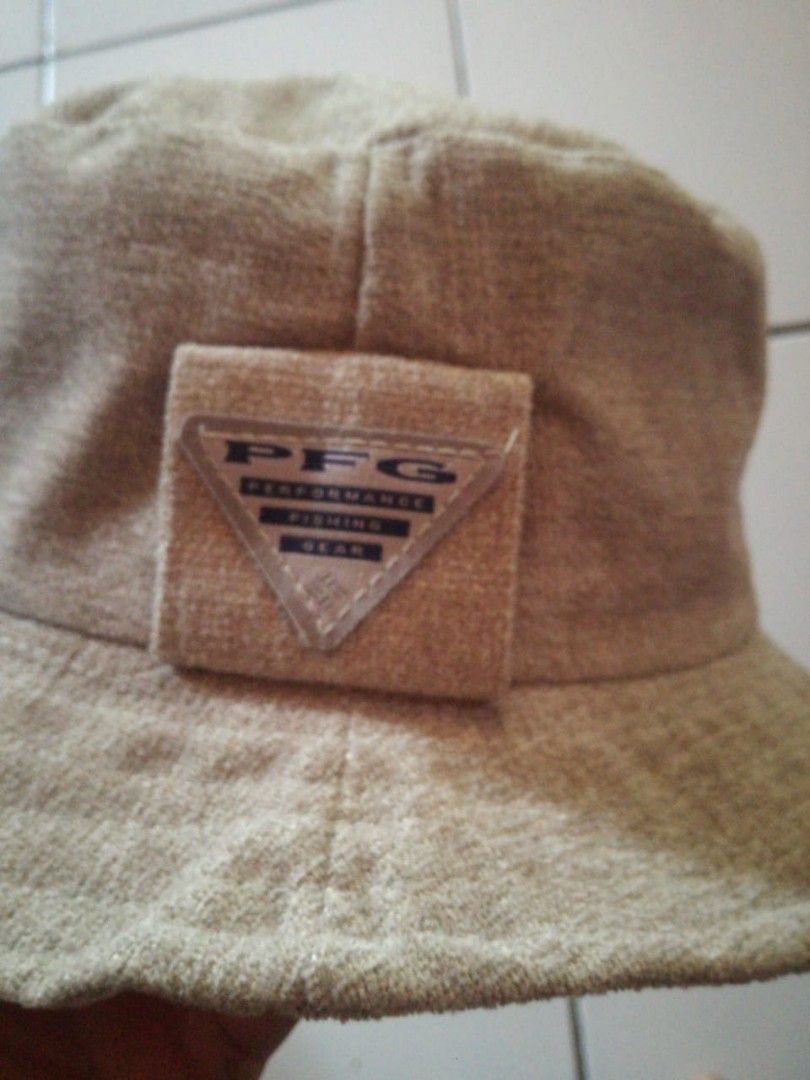 bucket topi columbia pfg hiking fishing outdoor style, Fesyen