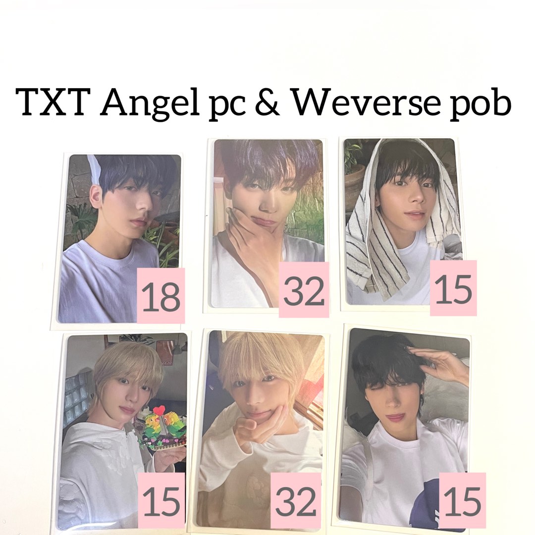 TXT Sanctuary Angel pc &amp; Weverse pob pc (Yeonjun Soobin Beomgyu Taehyun ...