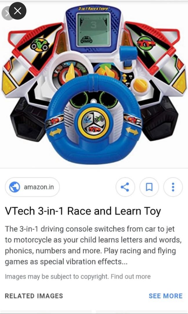 Vtech 3 in 1 Race & Learn, Hobbies & Toys, Toys & Games on Carousell