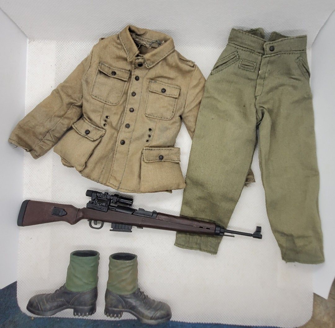 1/6 @ 1:6 scale World War 2 (WW2) German soldier Set of clothes, boots ...