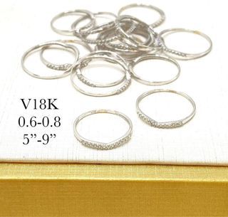 18k whitegold wishbone ring