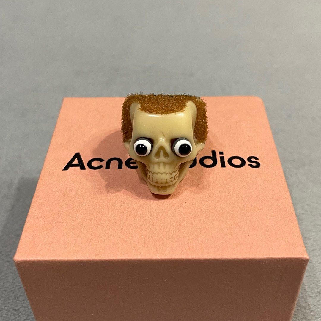 acne studios x per b sundberg skull ring 骷髏戒指