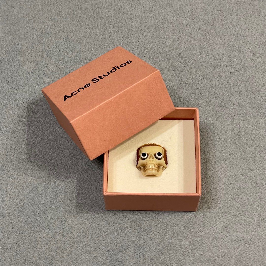 acne studios x per b sundberg skull ring 骷髏戒指