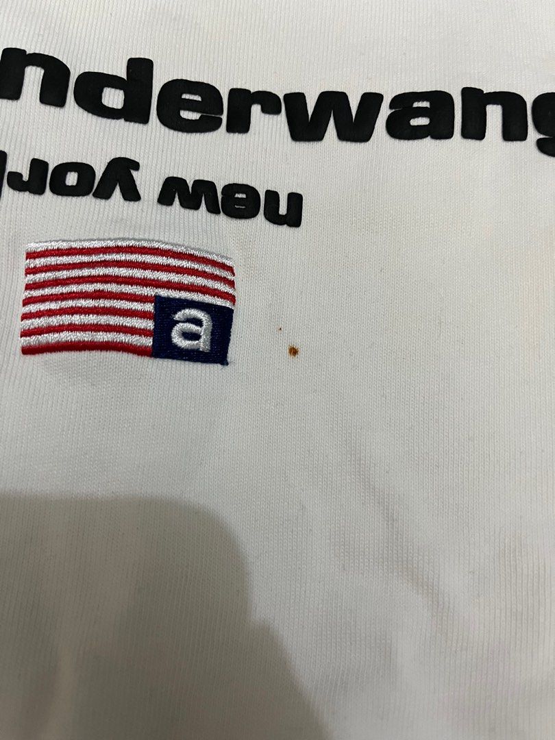 Alexander Wang White Shirt (Category: Luxury Apparel) located in Manila. Submitted by kimmygarcia (Listing ID 1337710651, Image 3). Description: With minor flaw can be removed after washing Japan source Not GA see width length .