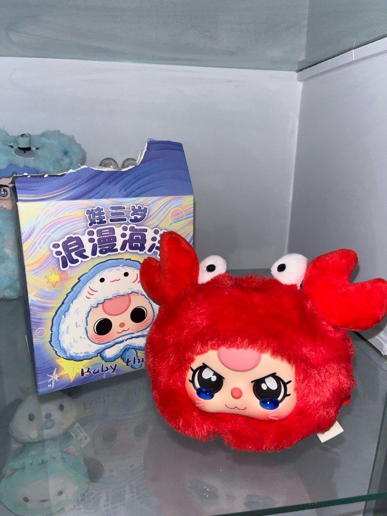 Baby Three Sea Creatures series: Lobster (Category: Designer & Blind Box Toys) located in Manila. Submitted by chelsellss (Listing ID 1337700393, Image 1). Description: - brand new.
