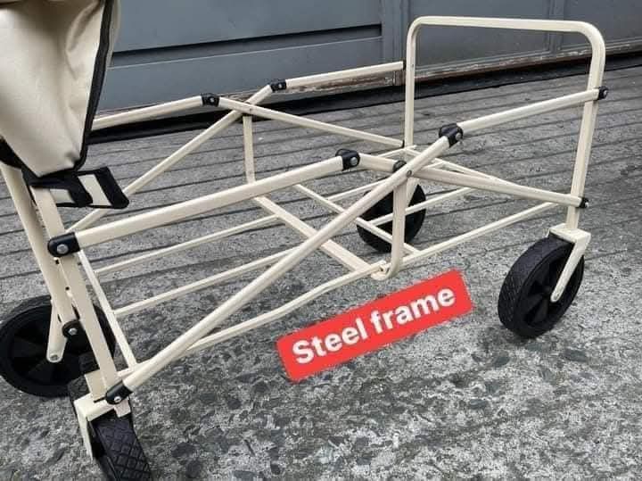 camp cart (Category: Strollers) located in Manila. Submitted by saguittarian06 (Listing ID 1337616822, Image 2). Description: # Camp Cart Large: Mx1128 size in actual photo Box size: 58X23x80cm Black, green. Khaki only.