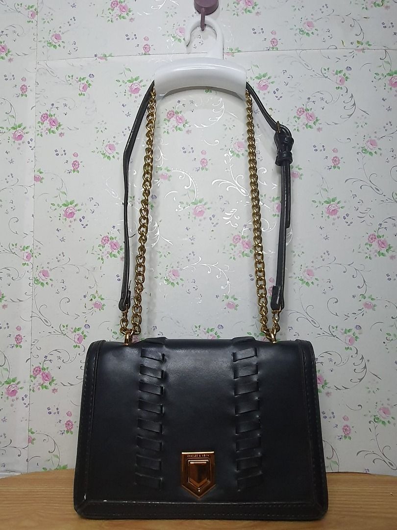 Charles Keith Weave Detail Cross Body Bag Black Women s Fashion Bags Wallets Cross body Bags on Carousell