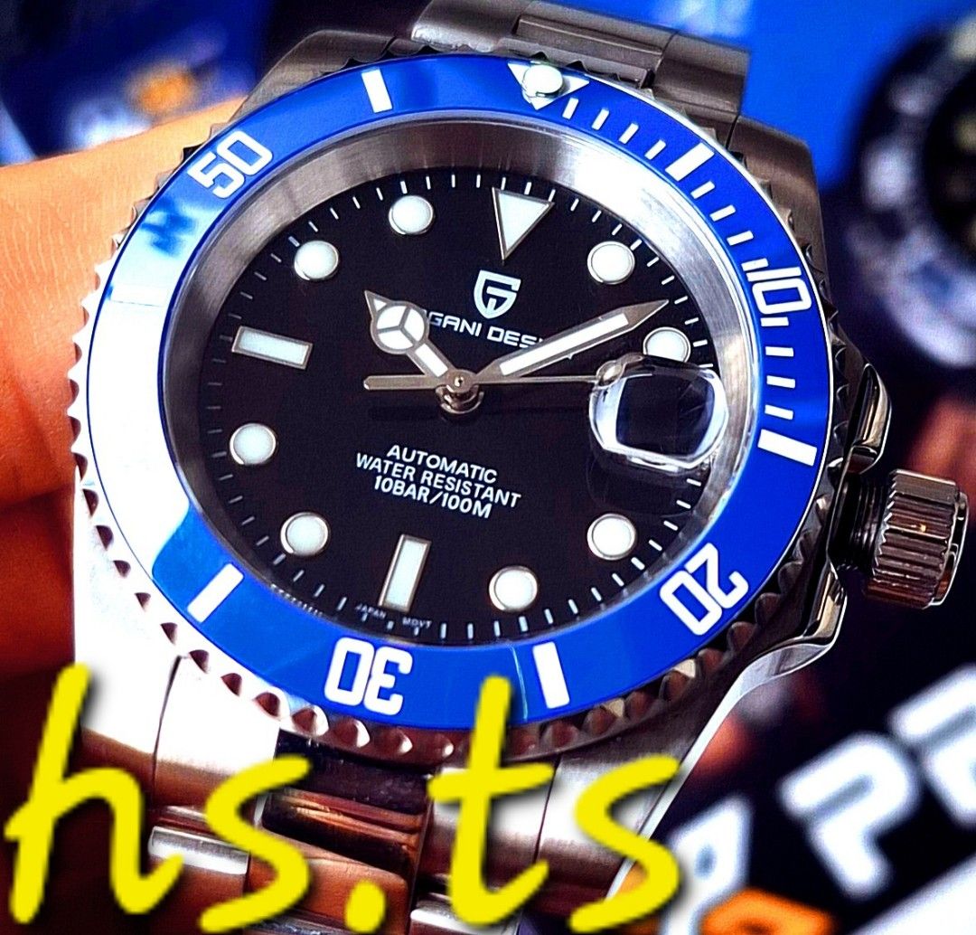 CHEAPEST Pagani Design Submariner Blue 40mm Automatic Divers Watch NH35 Mvmt