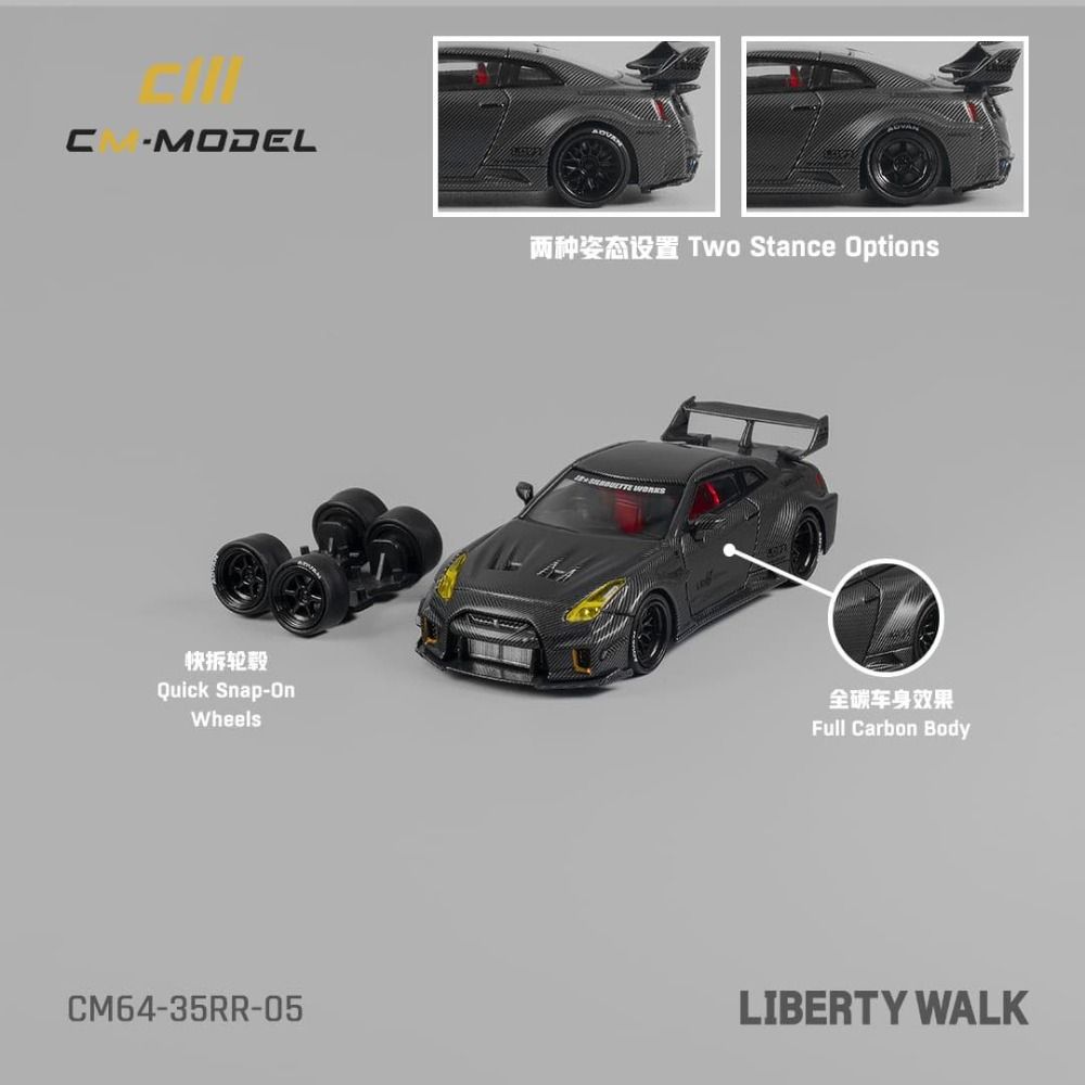 CM Model 1/64 Scale Nissan LBWK GT-R R35 Super Silhouette 35GT-RR 3.0 ...