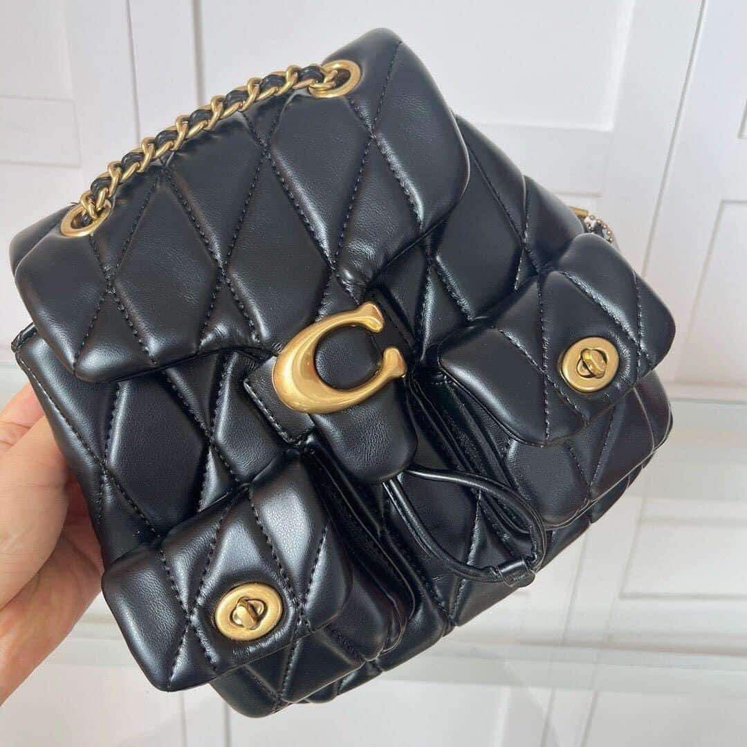 Coach Tabby Backpack (Category: Luxury Bags & Wallets) located in Rizal. Submitted by LuxbyMarifrance (Listing ID 1337630301, Image 1). Description: 🏷️ 3,000 only + SF 🧳 Coach TABBY BACKPACK WITH QUILTING 📏 22.5cm (L) x 21cm (H) x 13.5cm (W) 📌 with dust bag, paper bag and care card ✨All trademarks, logos and brand names are reserved and property of the original brand owners. #coachph #authenticqualitybagsph #authenticqualitybags #lowestpriceg