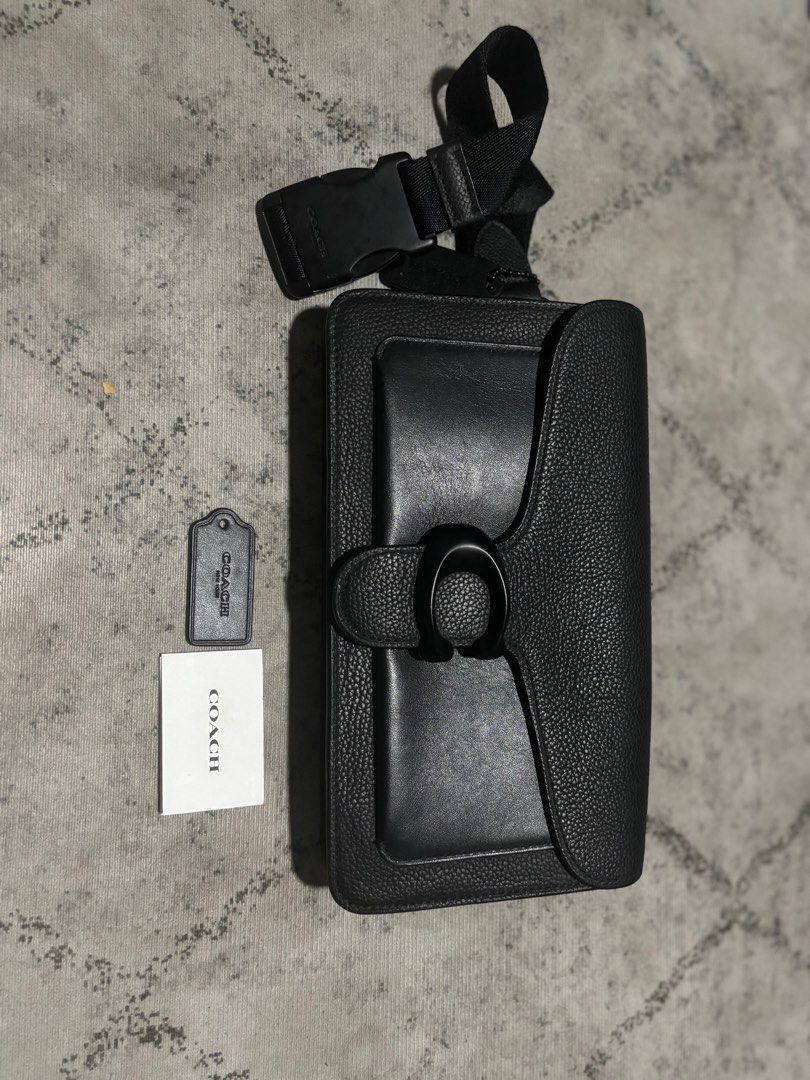 Coach tabby belt bag black
