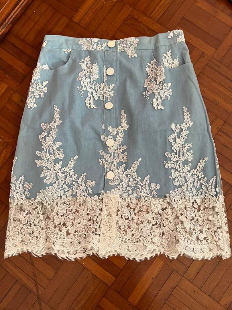 2-Pocket Denim Skirt