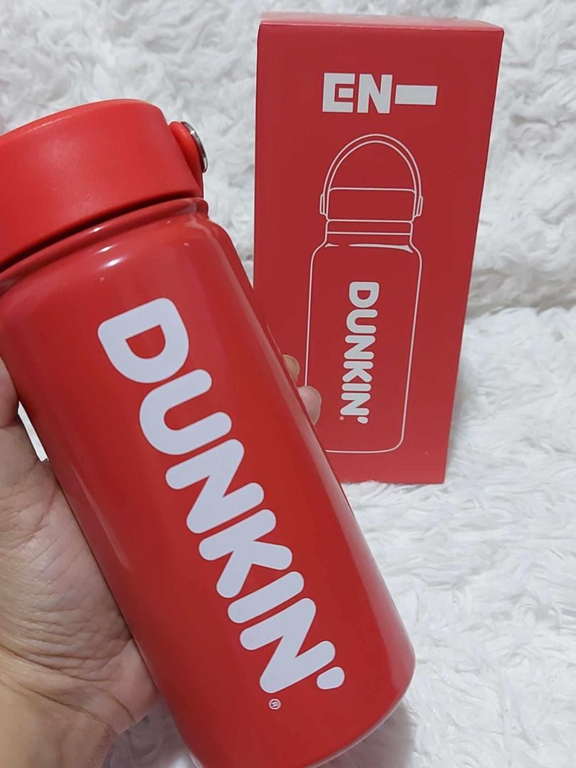 DUNKIN Collab Enhypen Flask Engene's RED (Category: Water Bottles & Tumblers) located in Pasig City. Submitted by love11shop2020 (Listing ID 1337727836, Image 1). Description: DUNKIN Collab Enhypen Flask Engene's RED Location Pasig City Send us DM -Direct Message / PM - Personal Message 👍 Authentic Brand - Original 👍 NEW / Brandnew 👍 Limited Offer / Limited Stocks Only. 👍 Mode of Payment Gcash or BDO 👍 shipping fee depend on the items and co