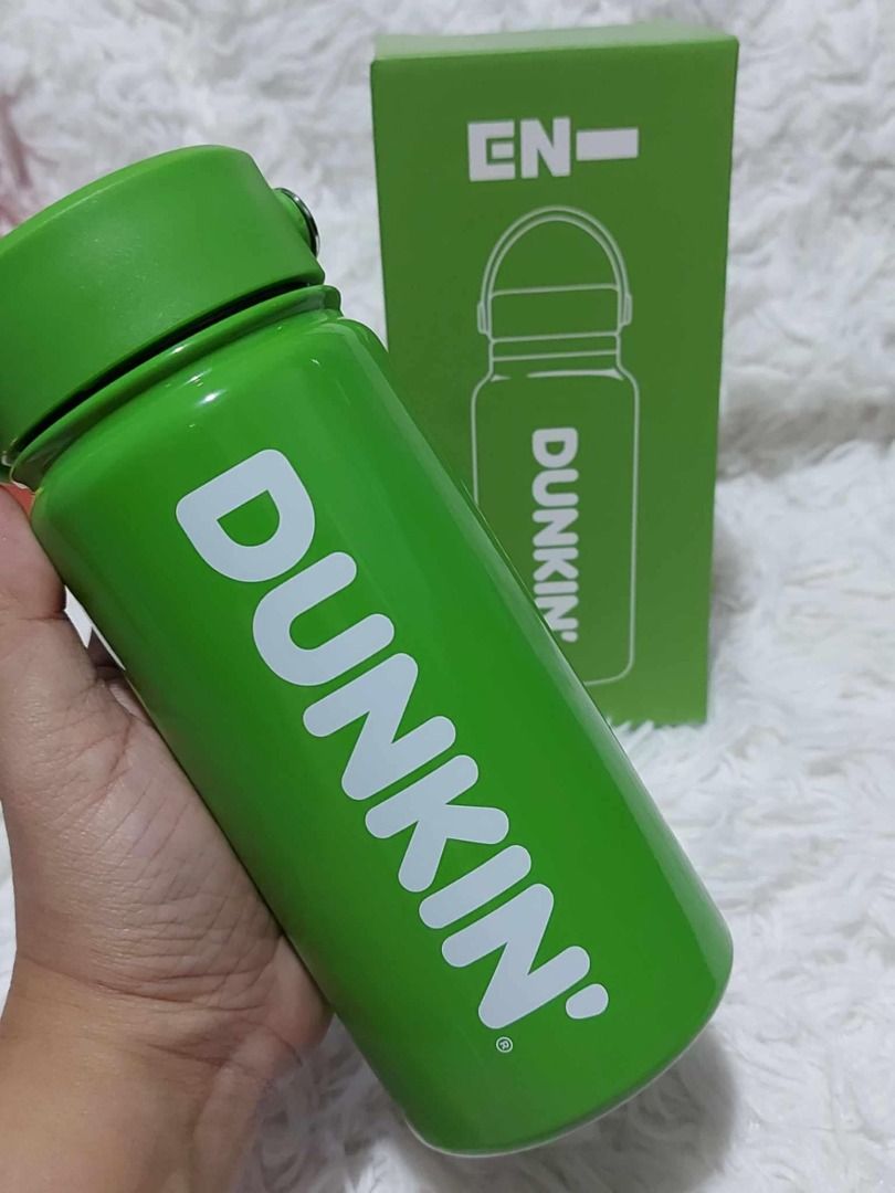 DUNKIN Collab Enhypen Flask Engene's GREEN (Category: Water Bottles & Tumblers) located in Pasig City. Submitted by love11shop2020 (Listing ID 1337728563, Image 1). Description: DUNKIN Collab Enhypen Flask Engene's GREEN Location Pasig City Send us DM -Direct Message / PM - Personal Message 👍 Authentic Brand - Original 👍 NEW / Brandnew 👍 Limited Offer / Limited Stocks Only. 👍 Mode of Payment Gcash or BDO 👍 shipping fee depend on the items an