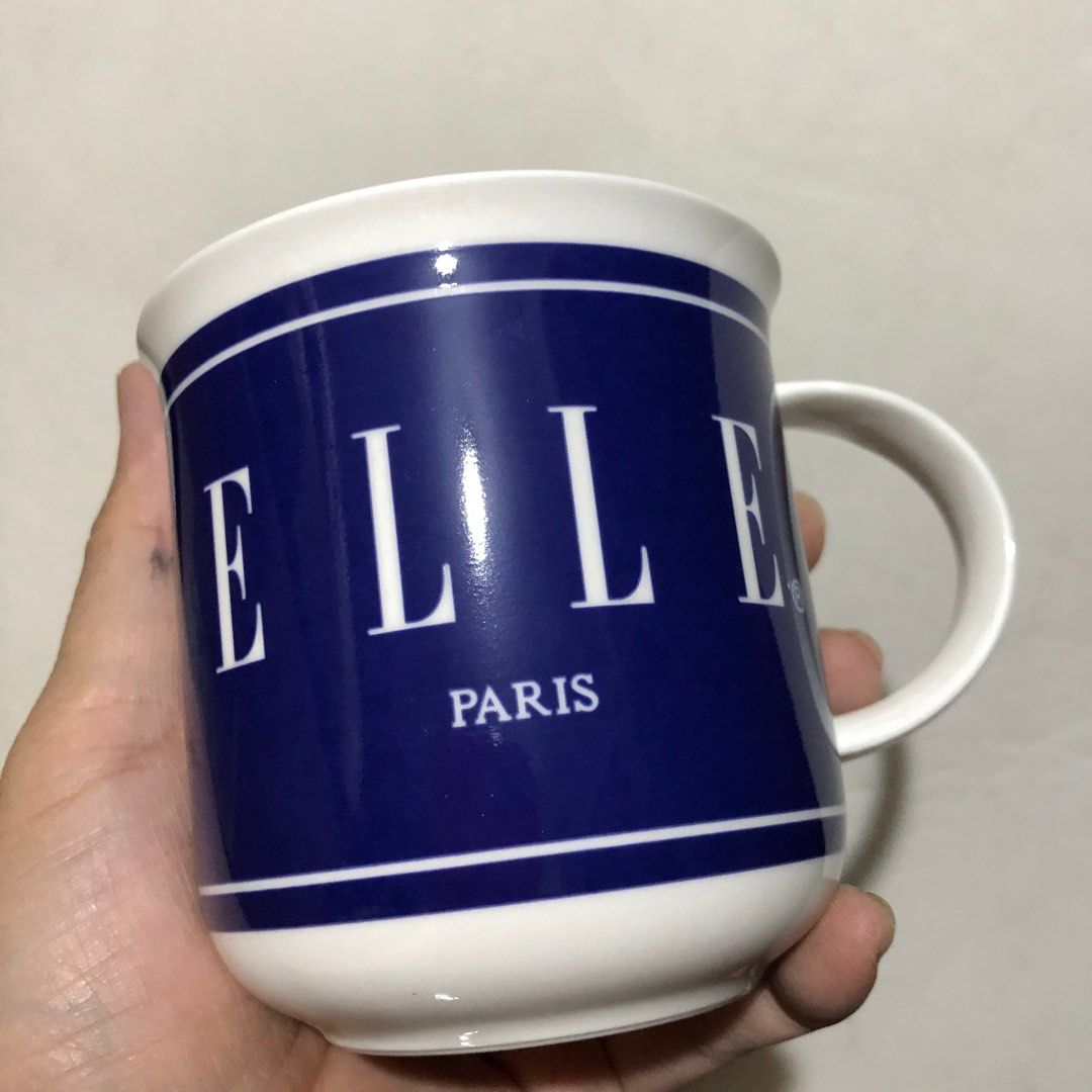 ELLE PARIS MUG (Category: Coffee & Tea Tableware) located in Caloocan City. Submitted by e_o62059 (Listing ID 1337707559, Image 2). Description: Japan branded brand new in original box; pristine condition; unused ;NIKKO porcelain Size- D8.5cm/3.3in H3.4in/8.7cm L 4.3in/11cm (w/ holder).