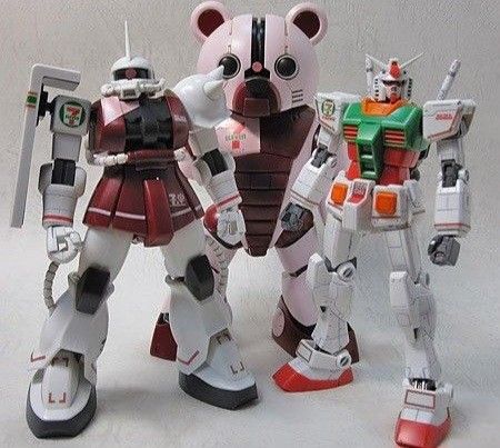 Gundam X 7-11 Beargguy gundam Builders custom Mobile Suit 711 Color HG Gunpla Model kit Mobile suit Gundam japan 7-Eleven exclusive bear guy high grade (Category: Gundam Model Kits) located in Singapore. Submitted by zackhere (Listing ID 1337598242, Image 1). Description: BNIB Gundam Beargguy Pink Color High grade Model kit collaboration with 7-11 . Exclusive kit from 7 11 japan . A kit with 7 11 sticker to paste on it's back . Kit itself is in p