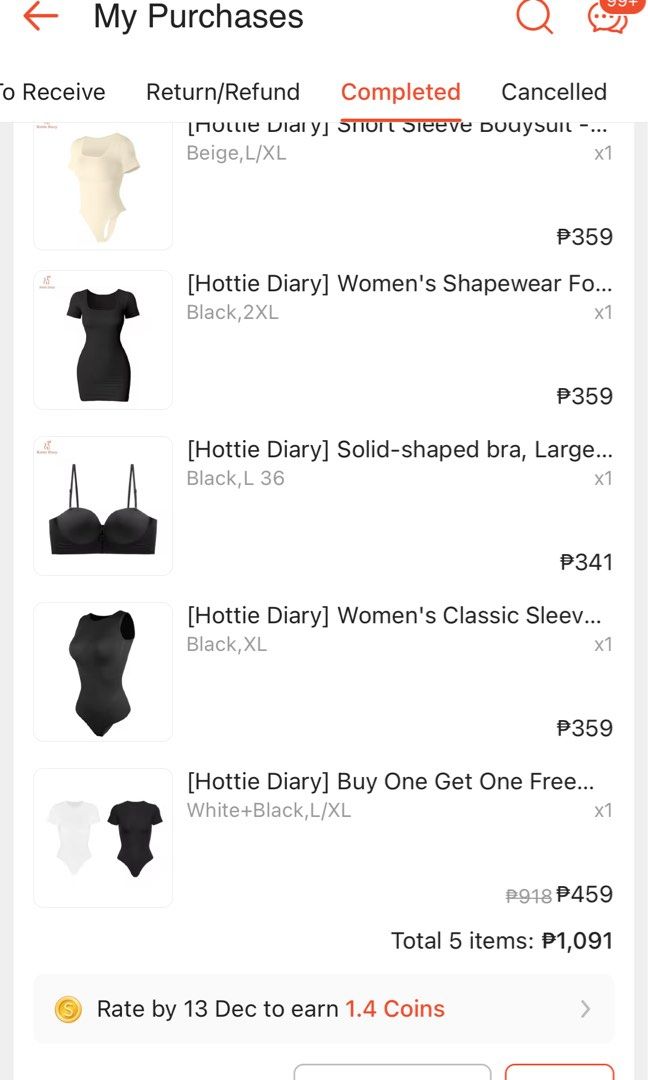 Hottie Diary Tank Top bodysuit (Category: Others Tops) located in Marikina City. Submitted by calimagsofia (Listing ID 1337619622, Image 3). Description: Removed tag but not used Sinukat ko lang RFS: Too tight on me. Sayang ang ganda pa naman ng quality 🥹 best fit M-SEMI LARGE.