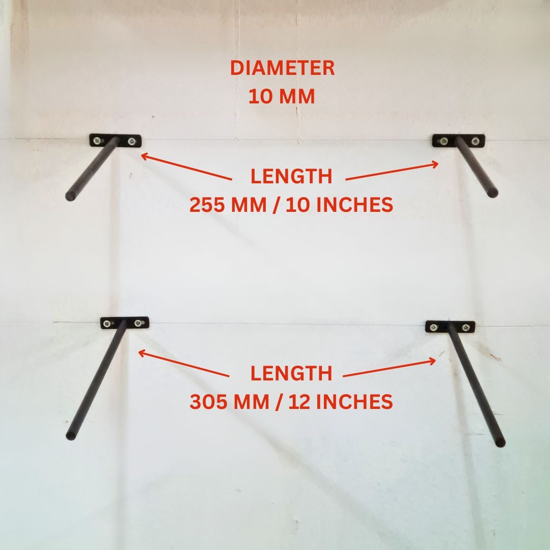 Invisible wall bracket T-bar rod, Furniture & Home Living, Home ...