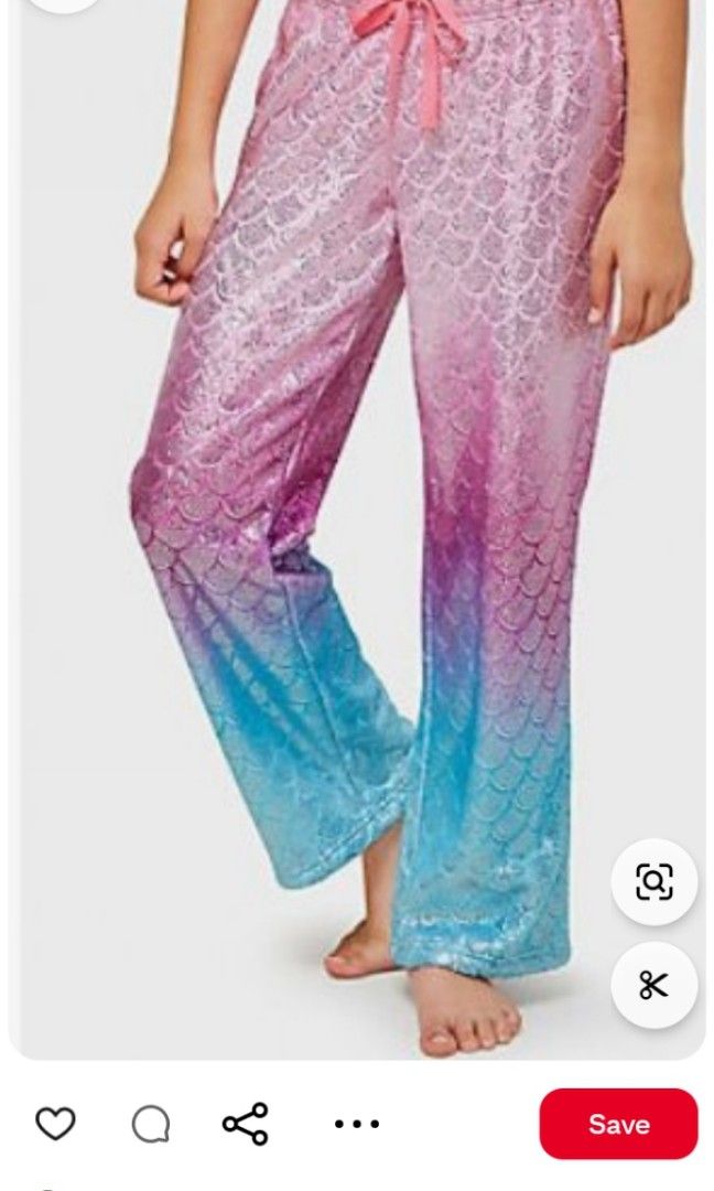 JUSTICE ombre mermaid pajama pants 14 16 y.o